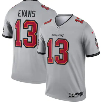 mens nike mike evans gray tampa bay buccaneers inverted leg